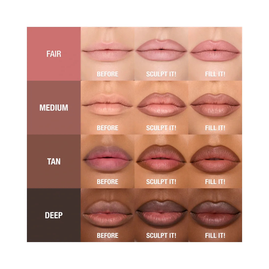 CHARLOTTE TILBURY Super Nudes Lip Cheat Contour Duo Lip Liner