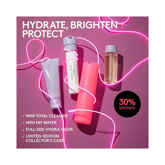 FENTY BEAUTY Skincare Lov'rs Cleanser, Toner, SPF Moisturizer + Collector's Case