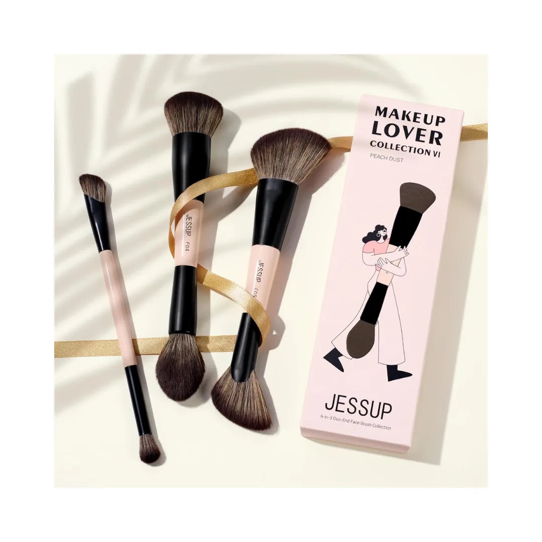 Jessup 3 PC Double Sided T508 Makeup Brush Set