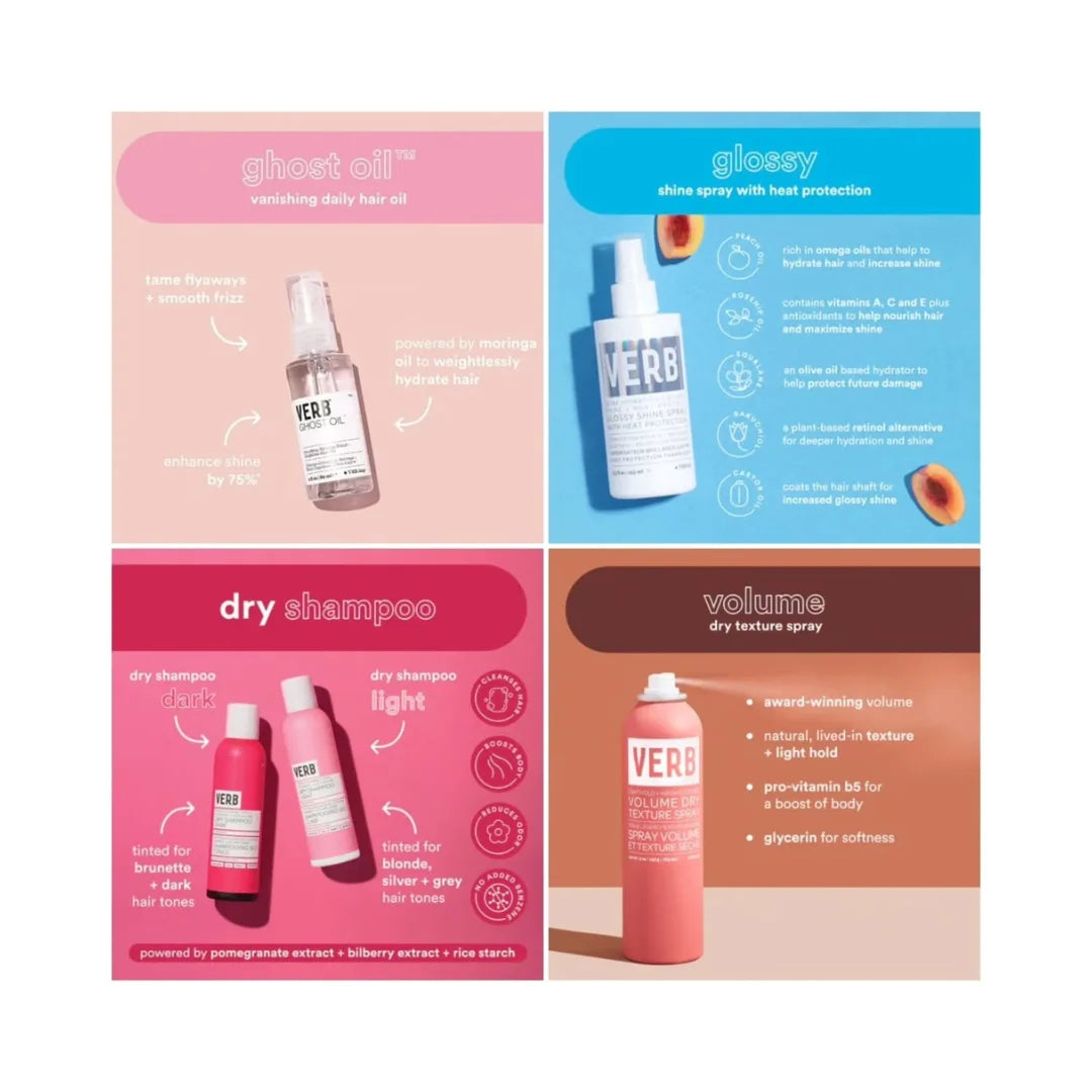VERB Poker Face, Perfect Hair Holiday Kit
