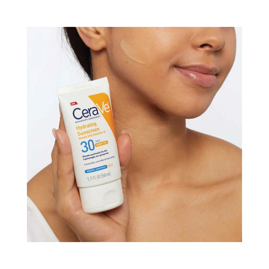 CERAVE Hydrating Mineral Sunscreen SPF 30 Face Sheer Tint