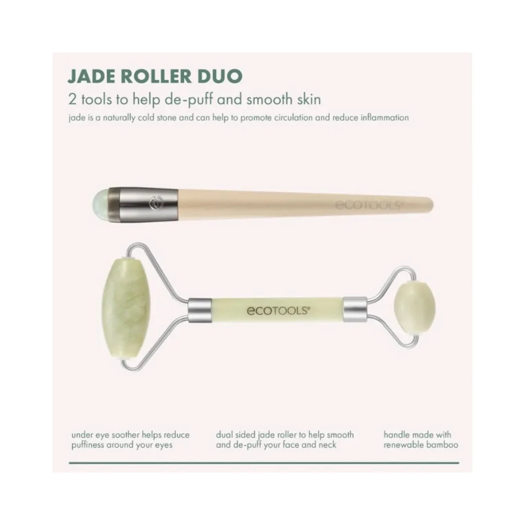 ECOTOOLS Jade Facial Roller and Eye Roller Duo