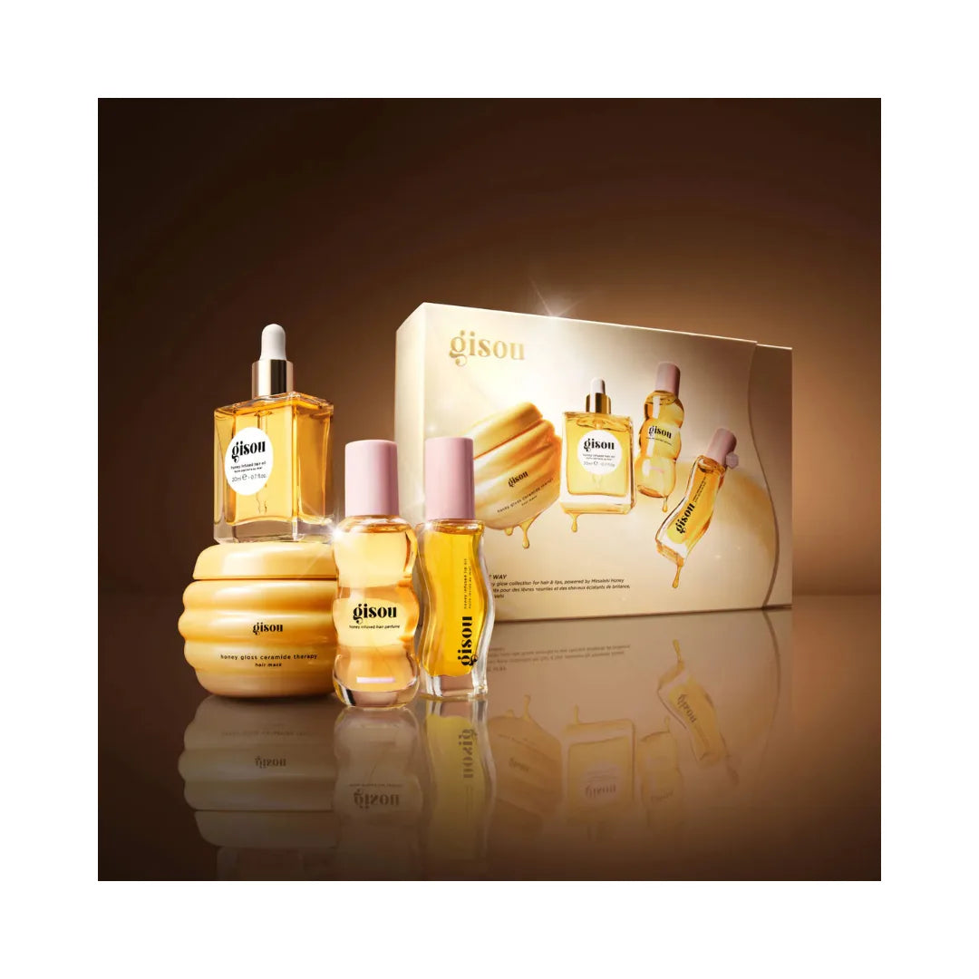GISOU Glow All The Way Hair and Lip Gift Set