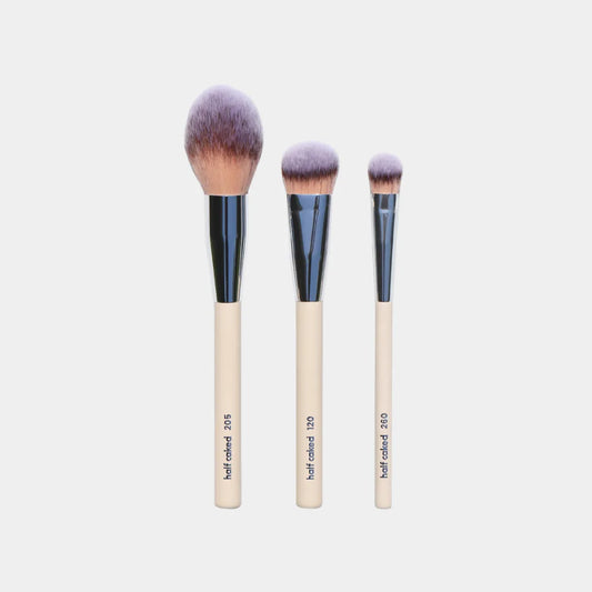 HALF CAKED The Essentials: Face Collection 3 Piece Brush Set
