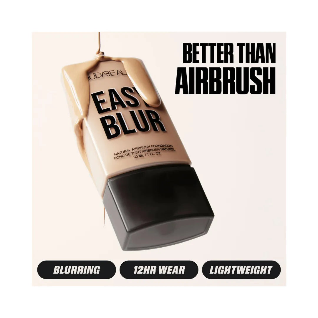 HUDA BEAUTY Easy Blur Natural Airbrush Foundation with Niacinamide