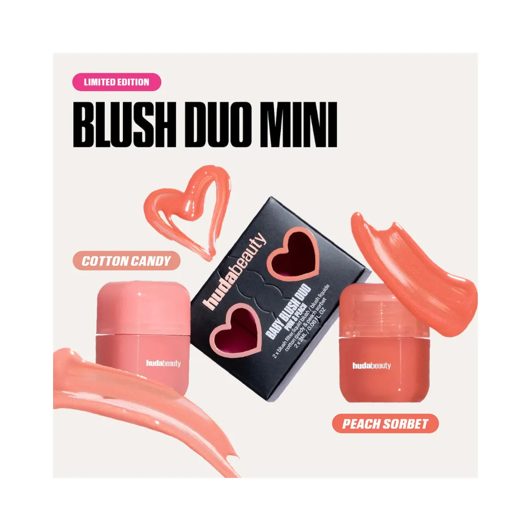 HUDA BEAUTY Mini Baby Blush Duo Set