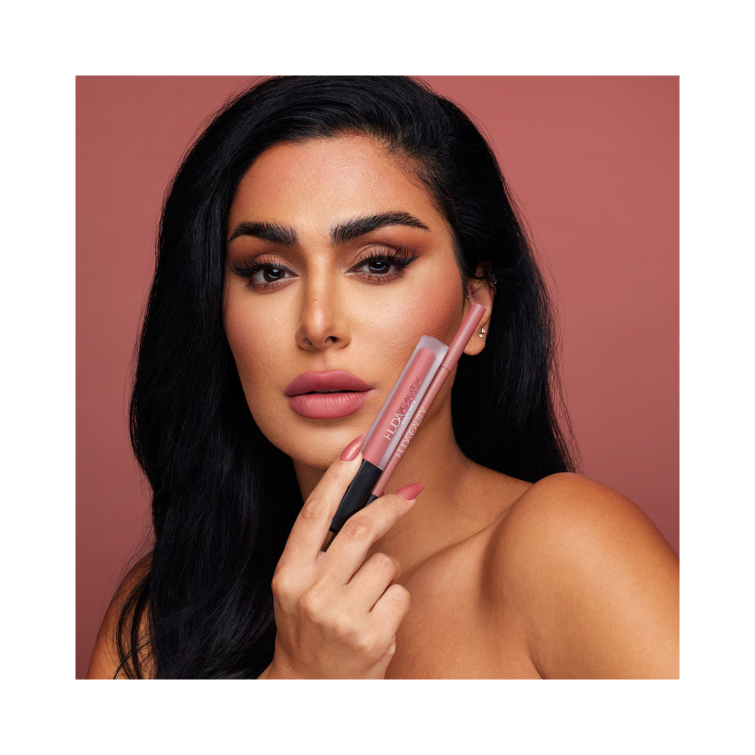 HUDA BEAUTY Bombshell Lip Liner and Liquid Lipstick Set