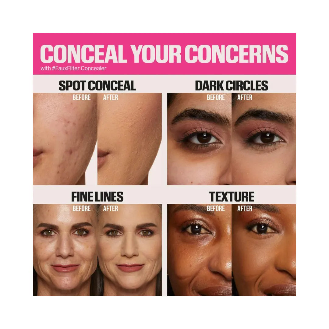 HUDA BEAUTY #FauxFilter Matte Buildable Coverage Waterproof Concealer