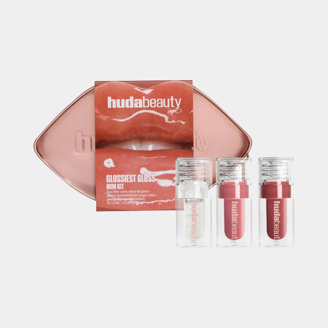 HUDA BEAUTY Mini Glossiest Lip Gloss Set