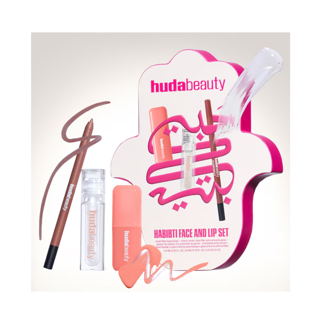 HUDA BEAUTY Habibti Face and Lip Set