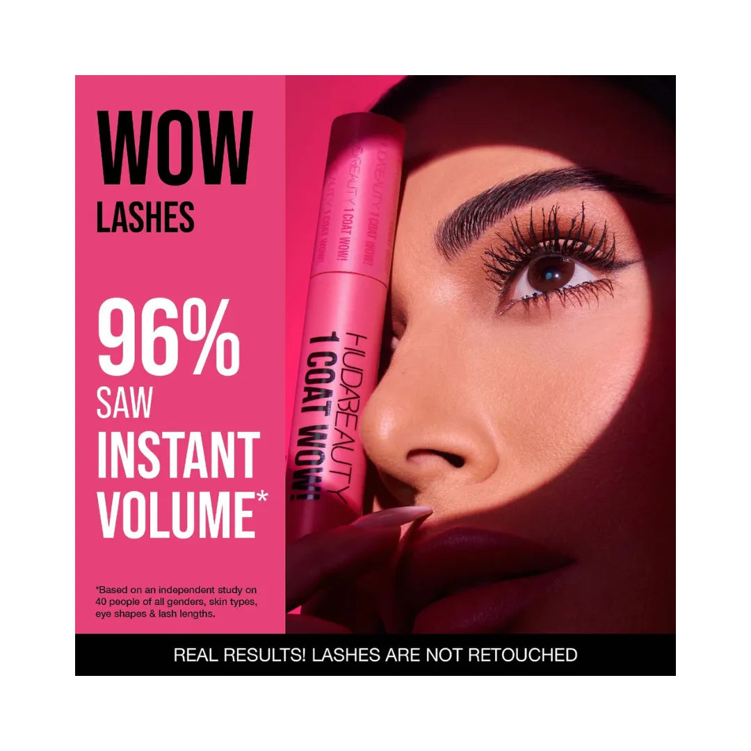 HUDA BEAUTY 1 Coat WOW! Extra Volumizing and Lifting Mascara