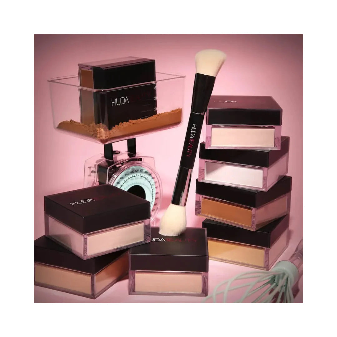 HUDA BEAUTY Face Bake & Blend Dual-Ended Setting Complexion Brush