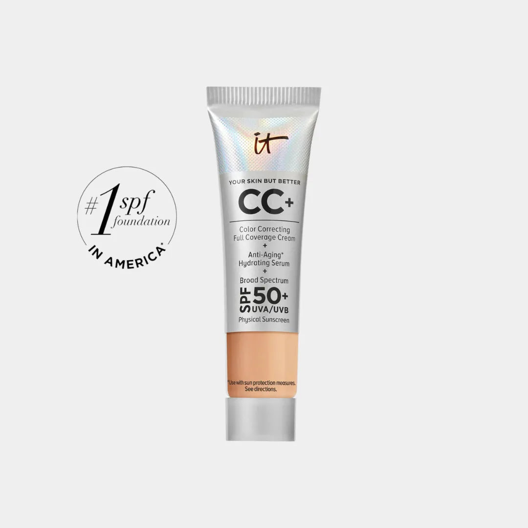 IT COSMETICS Mini CC+ Cream Full Coverage Color Correcting Foundation with SPF 50+