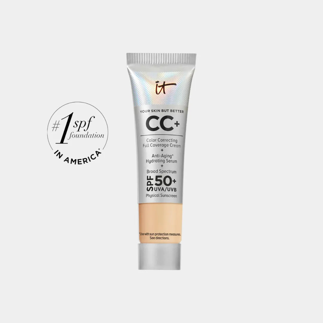 IT COSMETICS Mini CC+ Cream Full Coverage Color Correcting Foundation with SPF 50+