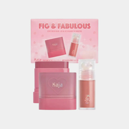 KAJA Fig & Fabulous Dewy Cheek Balm & Lip Oil Set