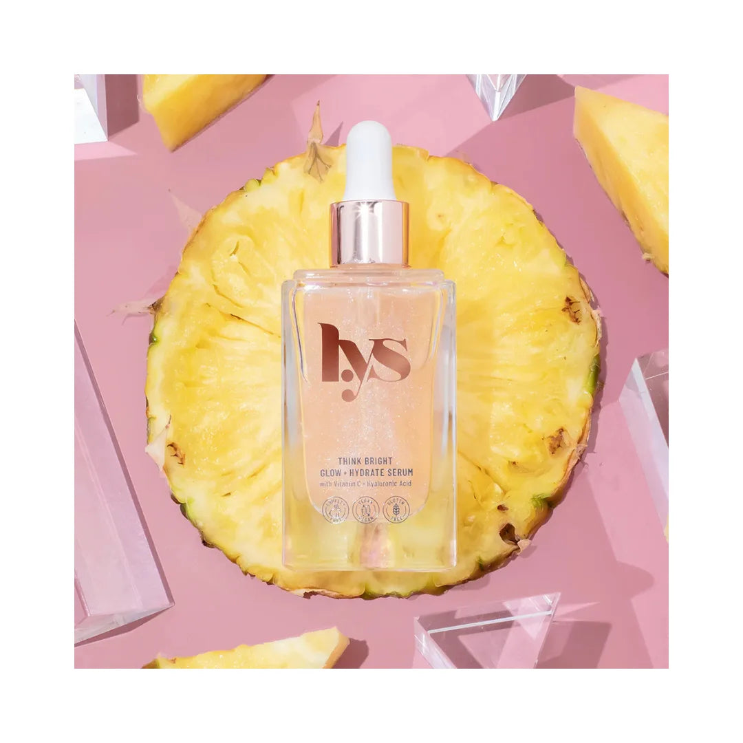 LYS BEAUTY Think Bright Glow + Hydrate Serum with Vitamin C & Hyaluronic Acid