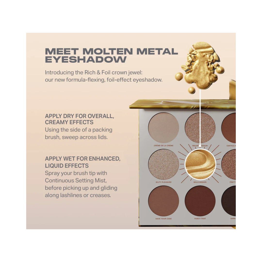 MORPHE Rich & Foiled Artistry Palette - Gold Seeker
