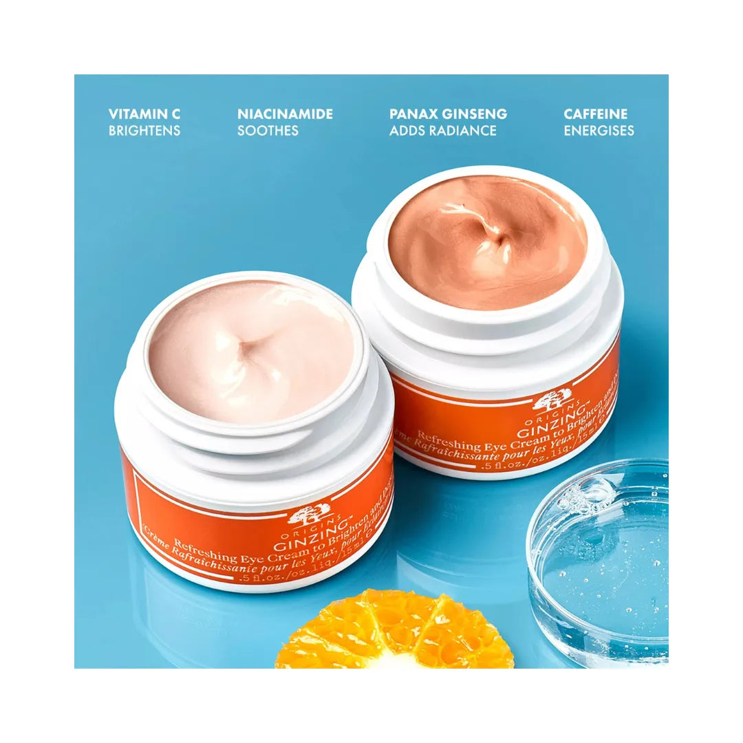 ORIGINS Ginzing Vitamin C Eye Cream to Brighten and Depuff
