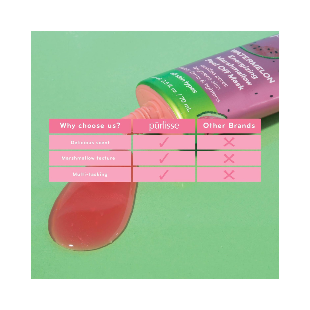 PURLISSE Watermelon Energizing Marshmallow Peel Off Mask