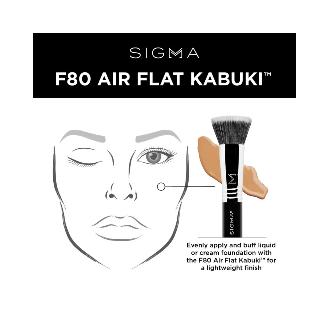 SIGMA BRUSHES F80 Flat Kabuki Brush