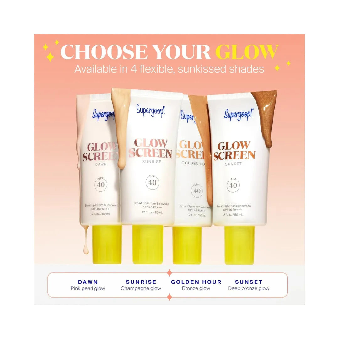 SUPERGOOP Glowscreen SPF 40 Sunscreen with Hyaluronic Acid + Niacinamide