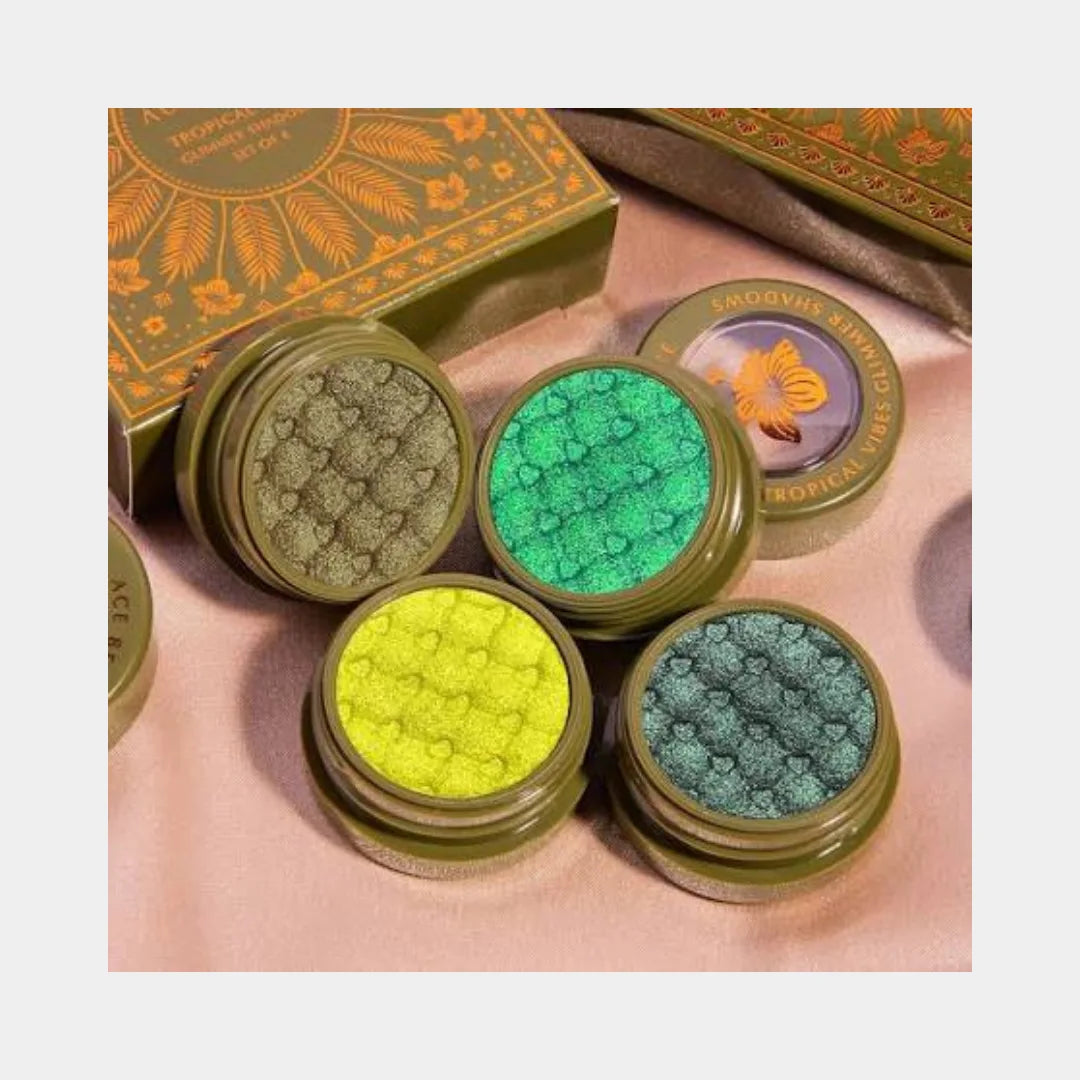 ACE BEAUTE Tropical Vibes Glimmer Shadows 4pc Set
