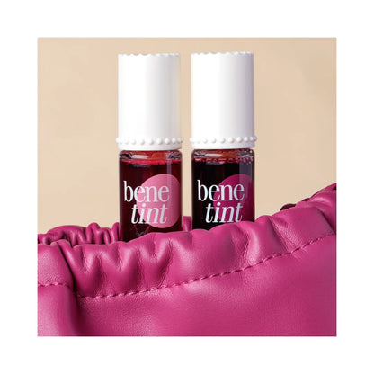 BENEFIT COSMETICS Benetint Bliss Liquid Lip + Cheek Blush Stain Duo