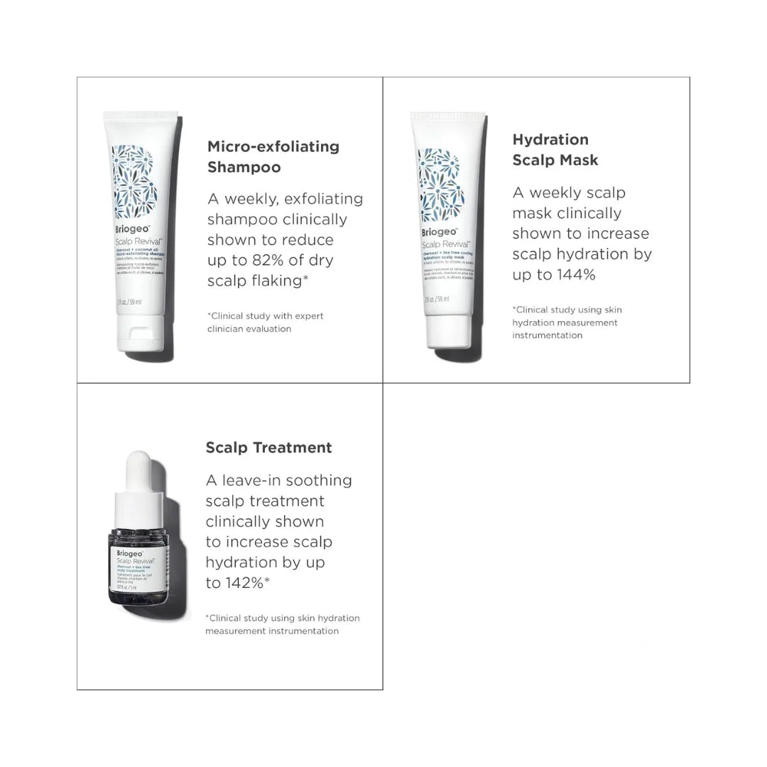 BRIOGEO Mini Scalp Revival Soothe + Detoxify Kit