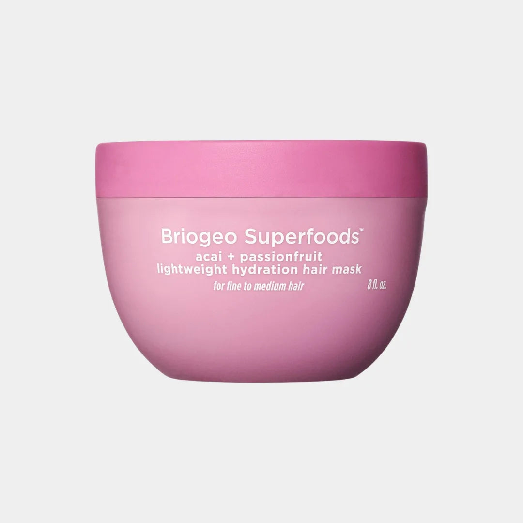 BRIOGEO Superfoods Acai + Passionfruit Lightweight, Hydrating Hair Mask