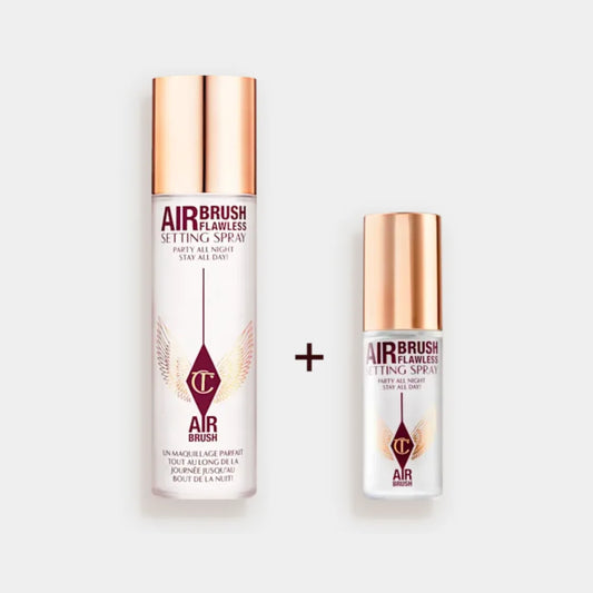 CHARLOTTE TILBURY Airbrush Flawless Setting Spray Full Size + Travel Size Duo