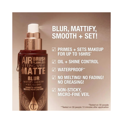 CHARLOTTE TILBURY Airbrush Flawless Matte Blurring & Waterproof Setting Spray