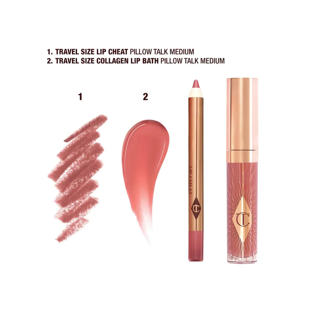 CHARLOTTE TILBURY Mini Pillow Talk Glossy Lip Duos