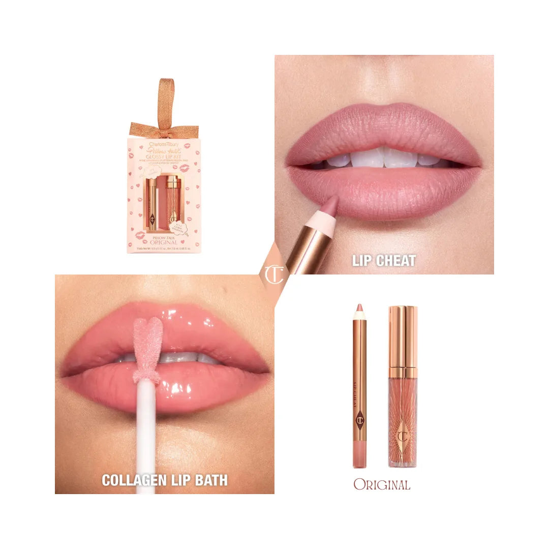 CHARLOTTE TILBURY Mini Pillow Talk Glossy Lip Duos