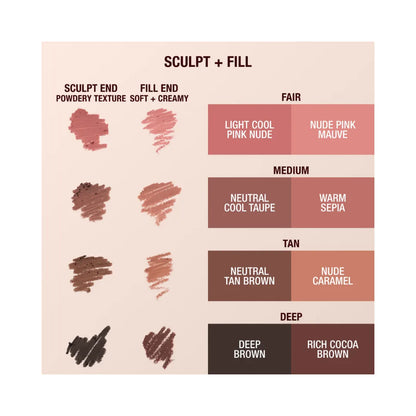 CHARLOTTE TILBURY Super Nudes Lip Cheat Contour Duo Lip Liner