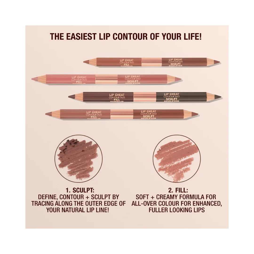 CHARLOTTE TILBURY Super Nudes Lip Cheat Contour Duo Lip Liner