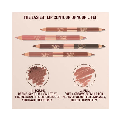 CHARLOTTE TILBURY Super Nudes Lip Cheat Contour Duo Lip Liner