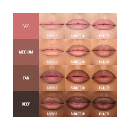 CHARLOTTE TILBURY Super Nudes Lip Cheat Contour Duo Lip Liner
