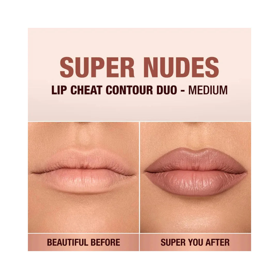 CHARLOTTE TILBURY Super Nudes Lip Cheat Contour Duo Lip Liner