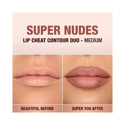 CHARLOTTE TILBURY Super Nudes Lip Cheat Contour Duo Lip Liner