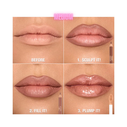 CHARLOTTE TILBURY Super Nudes Lip Cheat Contour Duo Lip Liner