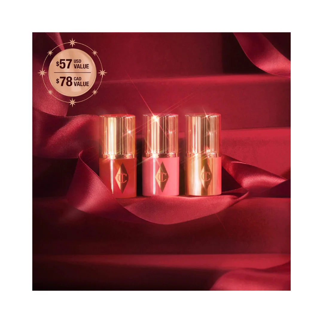 CHARLOTTE TILBURY Mini Unreal Blush + Glow Trio