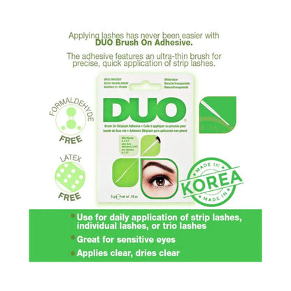 DUO Brush On Eyelash Adhesive - Latex free