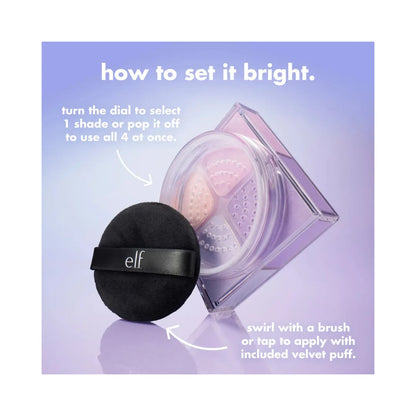 E.L.F COSMETICS Set It Bright Powder Quad