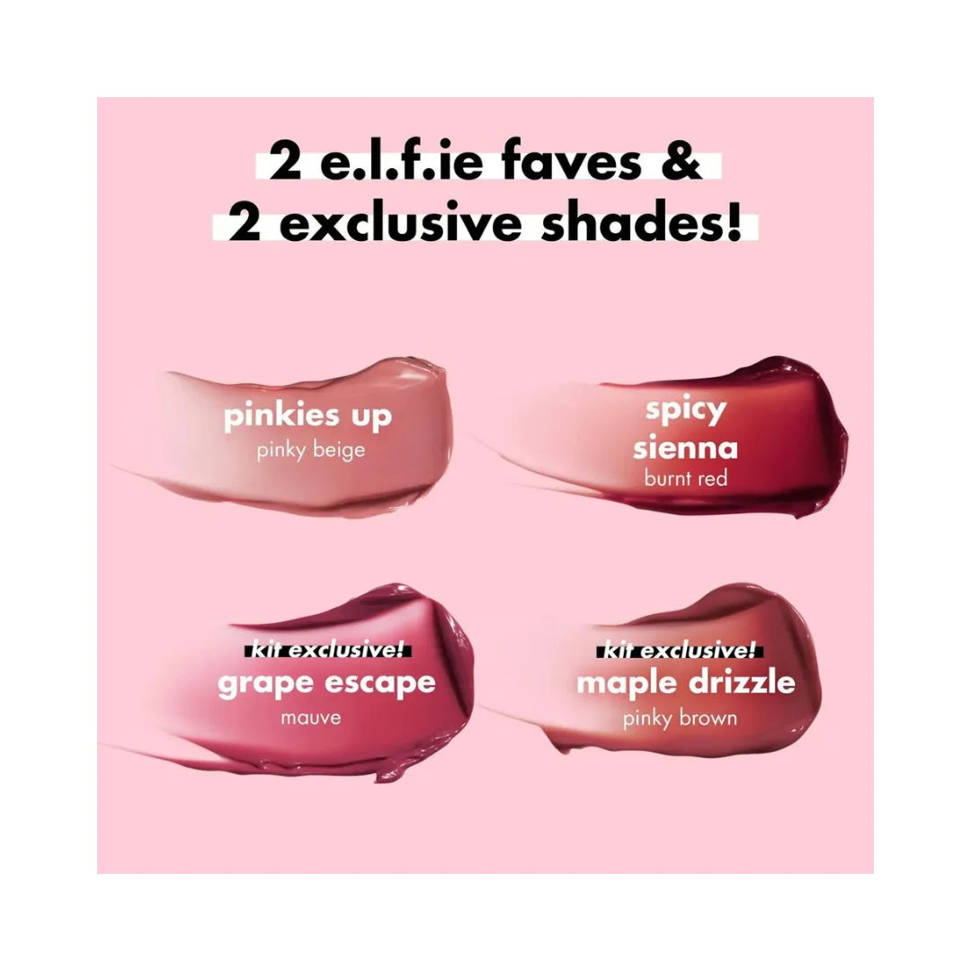 E.L.F COSMETICS Glossy Lip Stain Shades 4 Days Kit