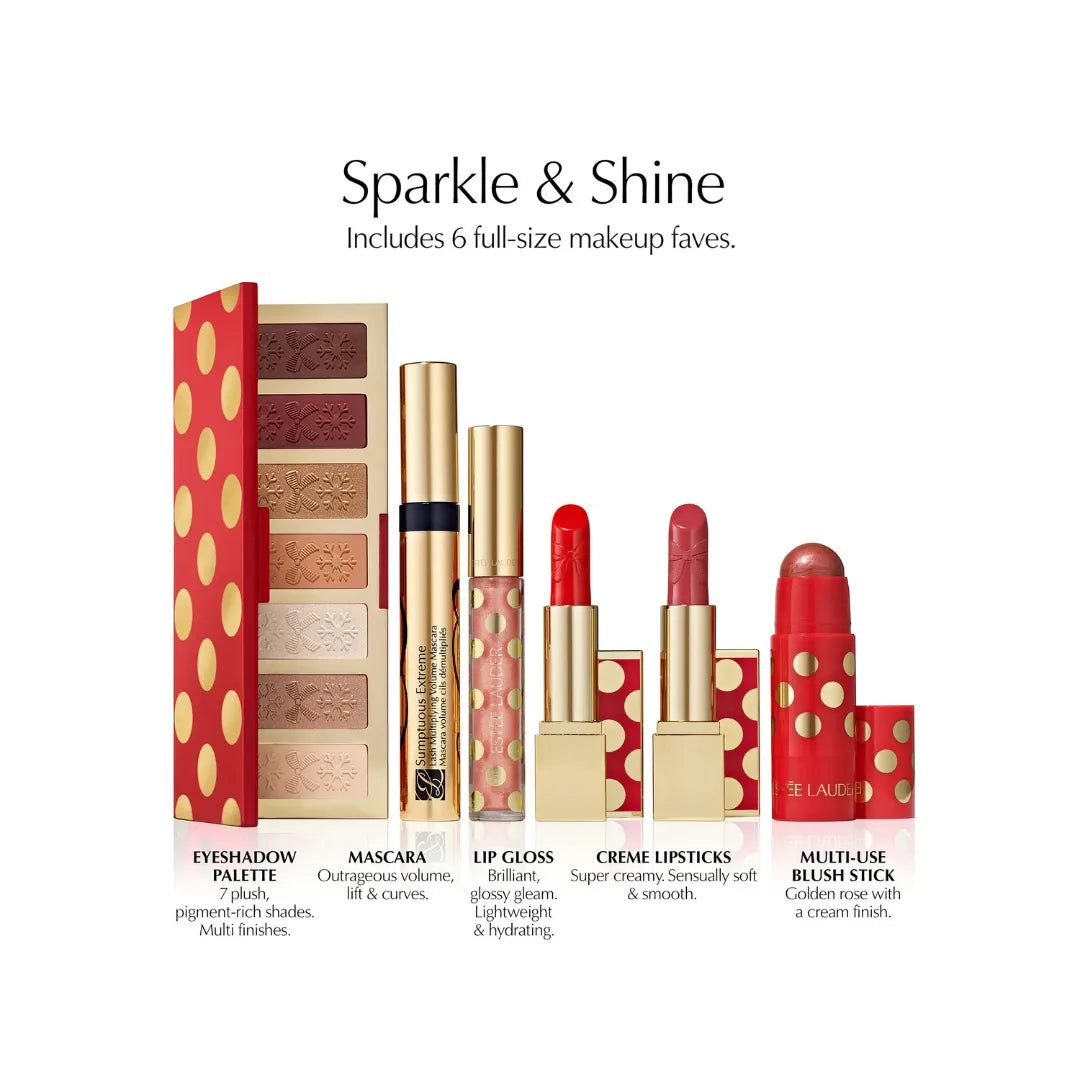 ESTEE LAUDER 12-Piece Holiday Blockbuster 9 Full-Size Favorites Beauty Gift Set