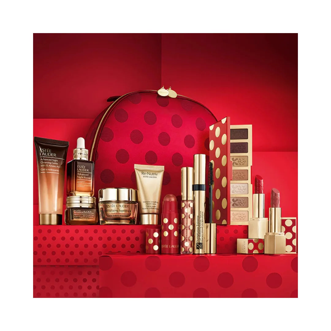 ESTEE LAUDER 12-Piece Holiday Blockbuster 9 Full-Size Favorites Beauty Gift Set