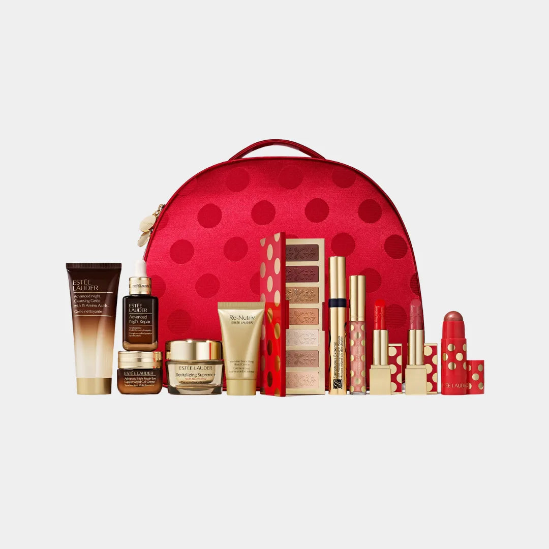 ESTEE LAUDER 12-Piece Holiday Blockbuster 9 Full-Size Favorites Beauty Gift Set