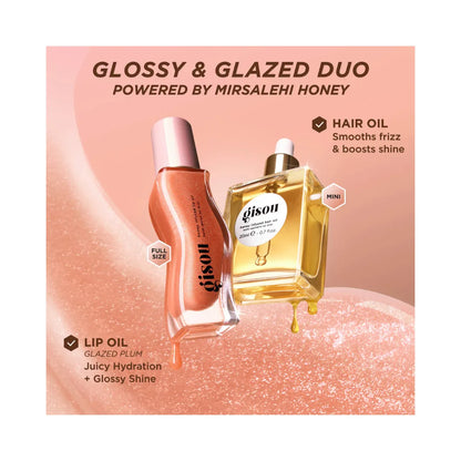 GISOU Glossy & Glazed Hair & Lip Oil Gift Set