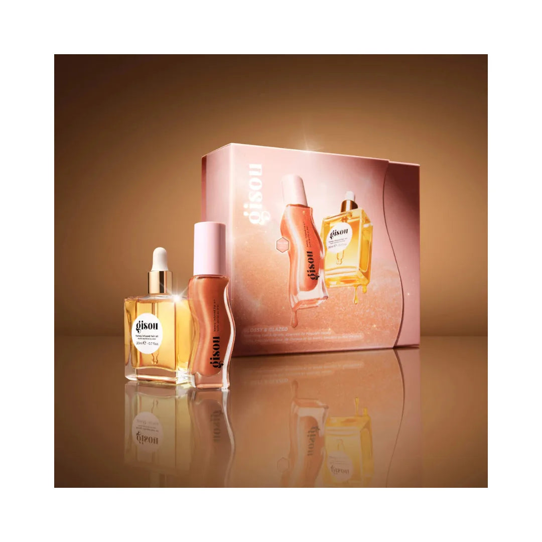 GISOU Glossy & Glazed Hair & Lip Oil Gift Set