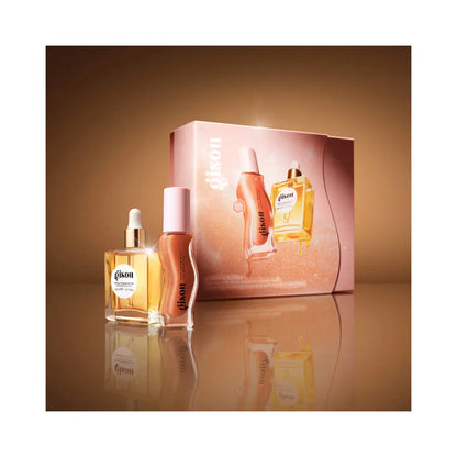 GISOU Glossy & Glazed Hair & Lip Oil Gift Set